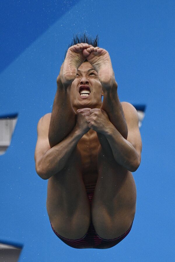 Японский прыгун в воду Ken Terauchi на Олимпийских играх в Рио-де-Жанейро  - Sputnik Абхазия