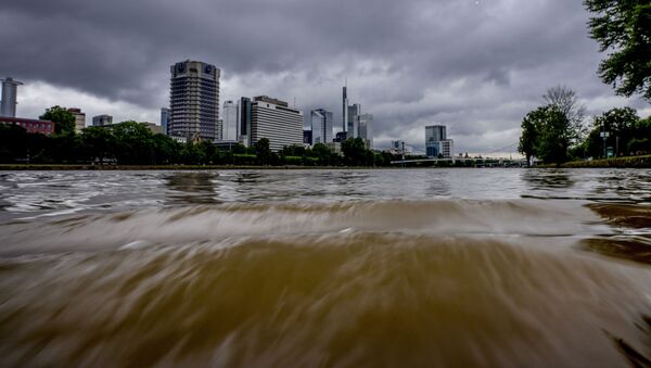 Разлившаяся река Майн во Франкфурте, Германия - Sputnik Абхазия
