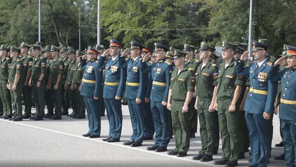 Седьмая военная база Минобороны России в Абхазии отметила 103-ю годовщину - Sputnik Абхазия