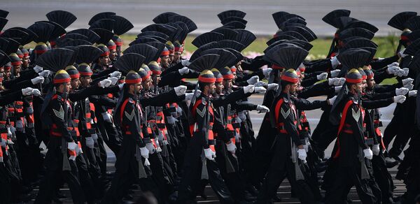 Пакистанские рейнджеры во время военного парада в Исламабаде - Sputnik Абхазия