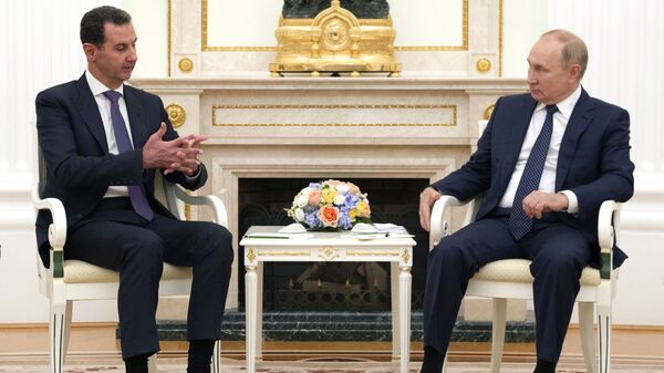 Встреча президента РФ В. Путина с президентом Сирии Б. Асадом - Sputnik Абхазия