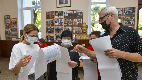 В Абхазии началось голосование на выборах в Госдуму России - Sputnik Абхазия