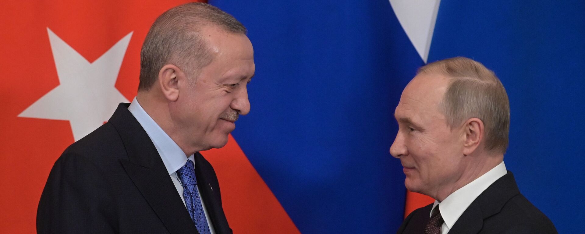 Президент РФ В. Путин встретился с президентом Турции Р. Эрдоганом - Sputnik Абхазия, 1920, 11.07.2022