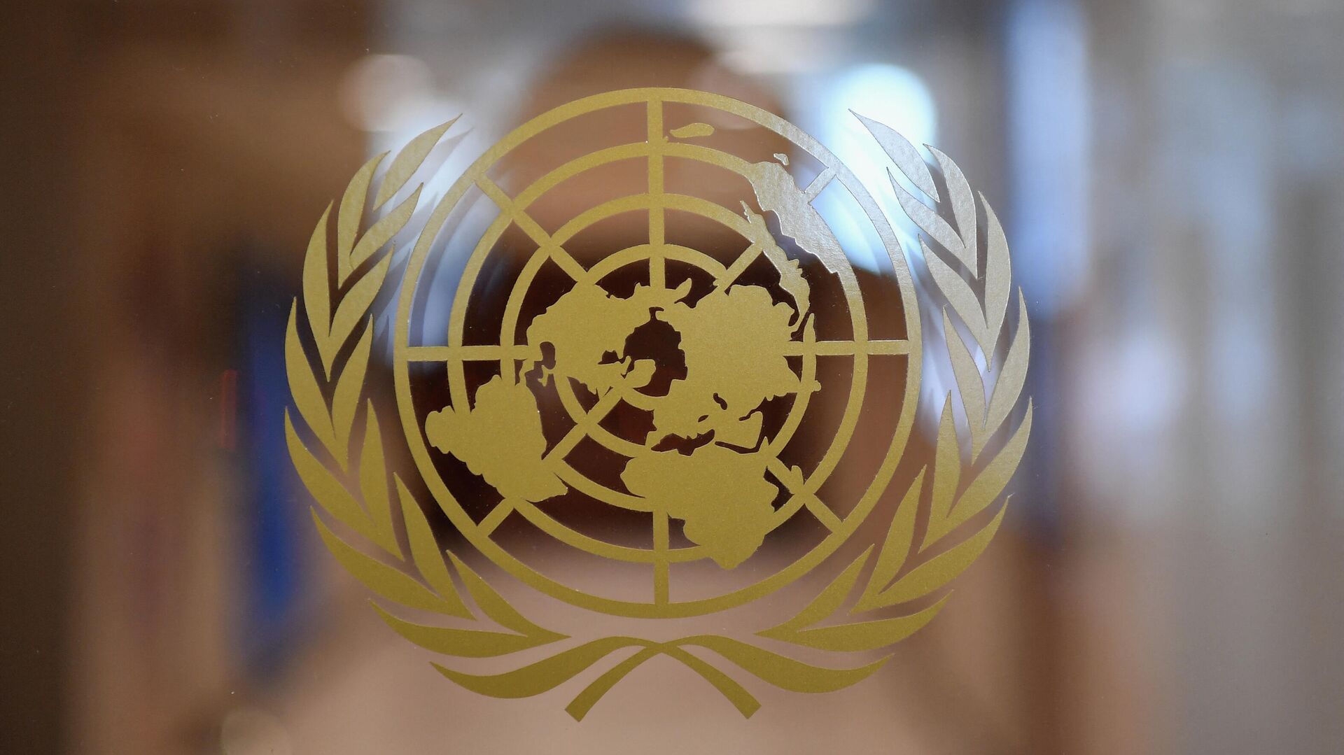 Логотип Организации Объединенных Наций будет виден внутри Организации Объединенных Наций - Sputnik Абхазия, 1920, 21.10.2021