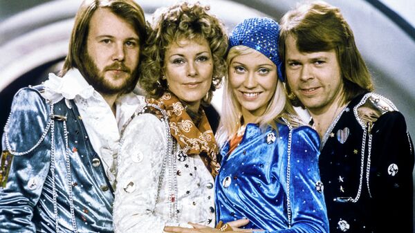 На этой файловой фотографии, сделанной 9 февраля 1974 года в Стокгольме, изображена шведская поп-группа Abba с ее участниками - Sputnik Абхазия