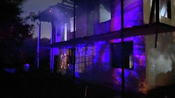 Пожар в поселке Цандрипш, Гагрского района - Sputnik Абхазия