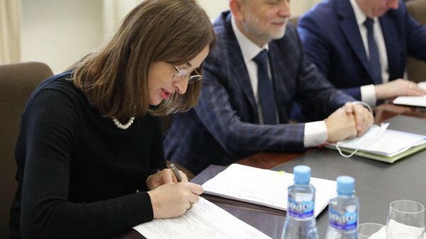 Подписание  Соглашения  по взаимодействию участников при разработке и согласовании Генеральной схемы газификации Республики Абхазия. - Sputnik Аҧсны