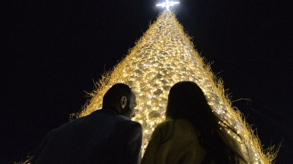 Необычная рождественская ель в христианском городе Бахдида, Ирак - Sputnik Абхазия
