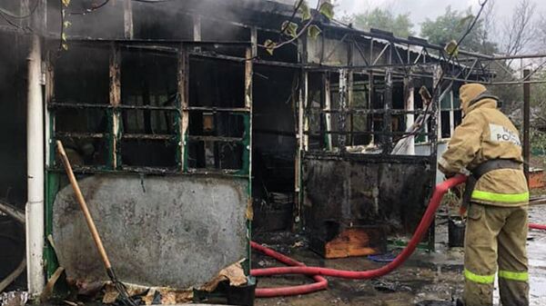 Пожар в городе Гагра - Sputnik Абхазия