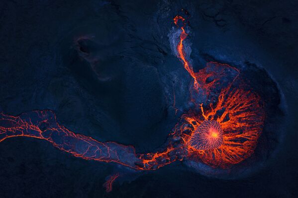 Извержение вулкана Фаградальсфьядль в Исландии. - Sputnik Абхазия