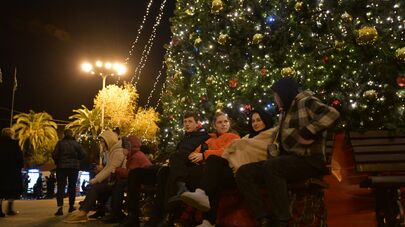 Новогодние украшения Сухумской елки 