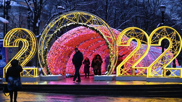 Праздничное украшение Москвы к Новому году  - Sputnik Абхазия