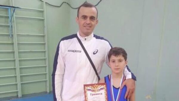 Багдан Дзидзария стал бронзовым призером международного турнира по вольной борьбе Кубок Гераклиона  - Sputnik Аҧсны