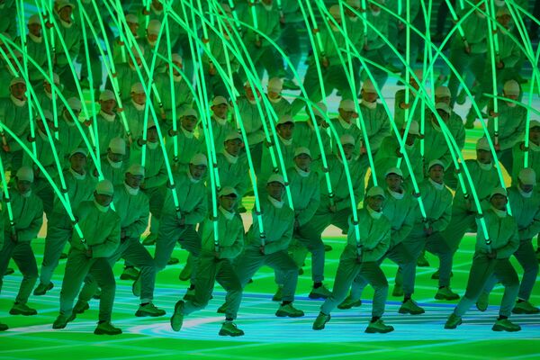 Артисты на церемонии открытия XXIV зимних Олимпийских игр в Пекине - Sputnik Абхазия