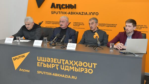 Пресс-конференция Черноморэнерго в пресс-центре Sputnik Абхазия  - Sputnik Аҧсны