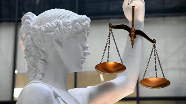 Скульптура богини Фемиды в Первом апелляционном суде общей юрисдикции в Москве - Sputnik Аҧсны