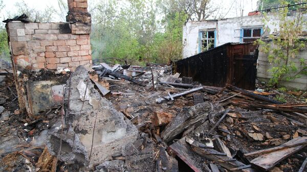 Последствия обстрела Горловки в Донецкой области - Sputnik Абхазия