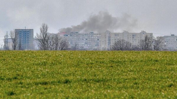 Блок-пост ДНР на дороге из Мариуполя - Sputnik Абхазия