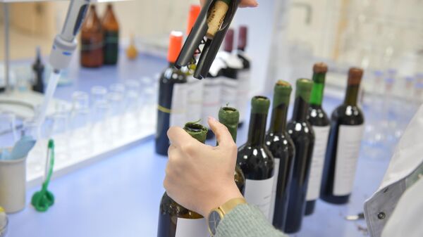Лабораторный анализ вин для первого национального конкурса. - Sputnik Абхазия