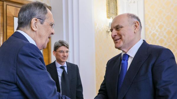 Встреча главы МИД РФ С. Лаврова и президента Абхазии А. Бжании - Sputnik Аҧсны