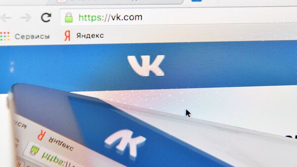 Страница социальной сети Вконтакте на экране компьютера - Sputnik Абхазия