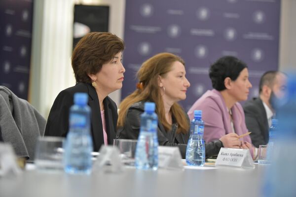 Встреча главы МИД Абхазии Инала Ардзинба с представителями НПО - Sputnik Абхазия