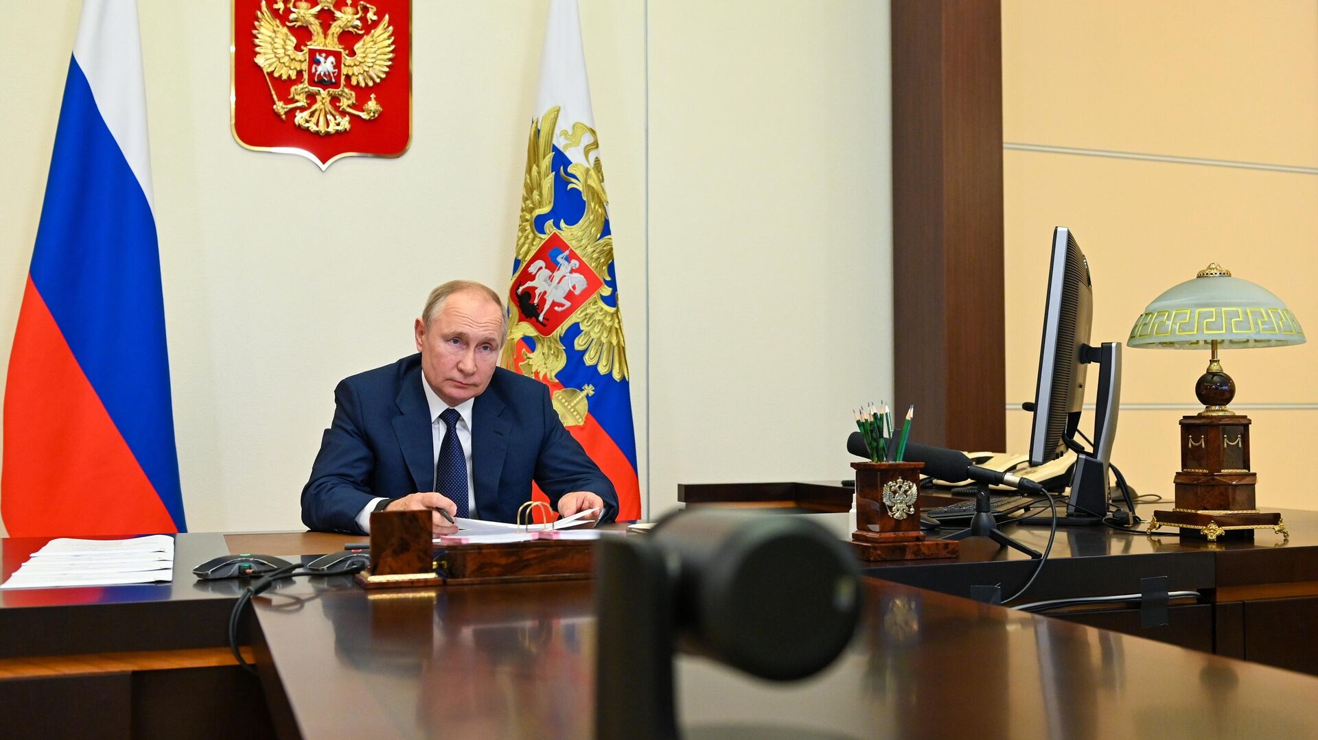 Президент РФ В. Путин провел встречу с членами паралимпийской команды России - Sputnik Абхазия, 1920, 13.04.2022