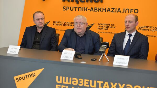 Ппресс-конференция  посвященный юбилею Келешбея Чачба - Sputnik Аҧсны