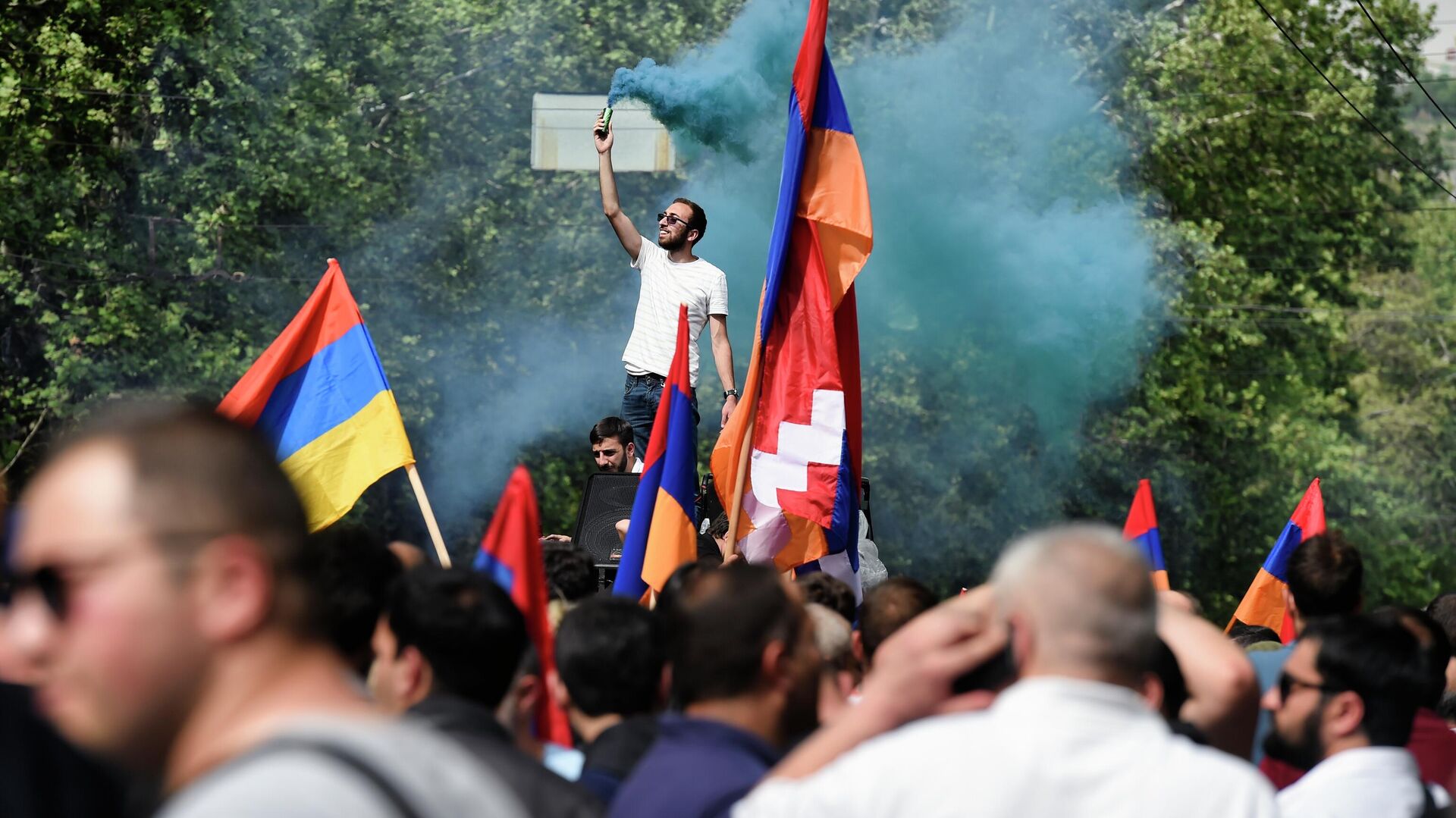 Протесты в Ереване - Sputnik Абхазия, 1920, 28.05.2022