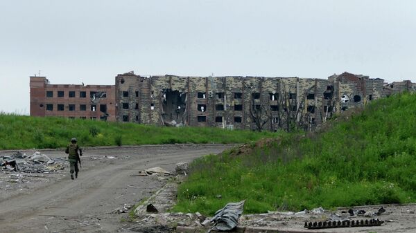 Разрушенные здания на территории Донецкого аэропорта. - Sputnik Абхазия
