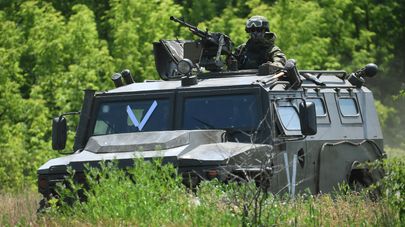 Российские войска в районе города Изюм