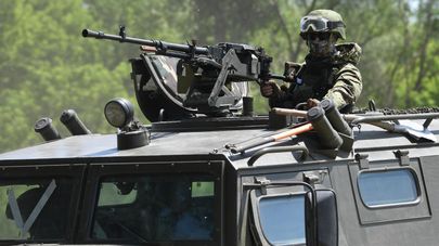 Российские войска в районе города Изюм