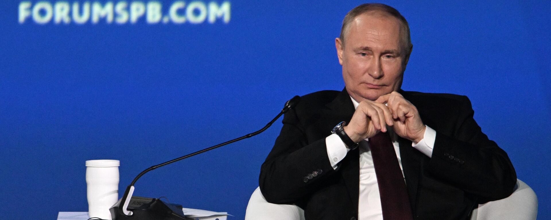 Президент РФ В. Путин принял участие в работе ПМЭФ-2022 - Sputnik Аҧсны, 1920, 18.06.2022
