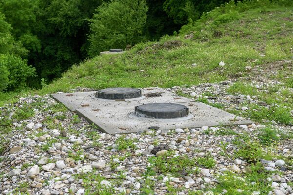 Накопительный резервуар для воды селе Абгархук - Sputnik Абхазия