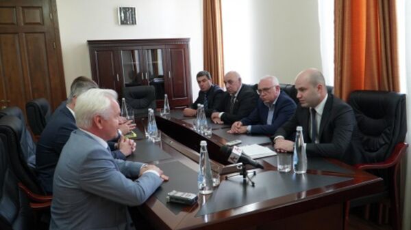 В Парламенте состоялась встреча с начальником Управления Президента Российской Федерации по межрегиональным и культурным связям с зарубежными странами - Sputnik Абхазия