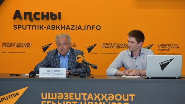 Пресс-конференция нового главы Россотрудничества в Абхазии Дмитрий Федотов - Sputnik Абхазия