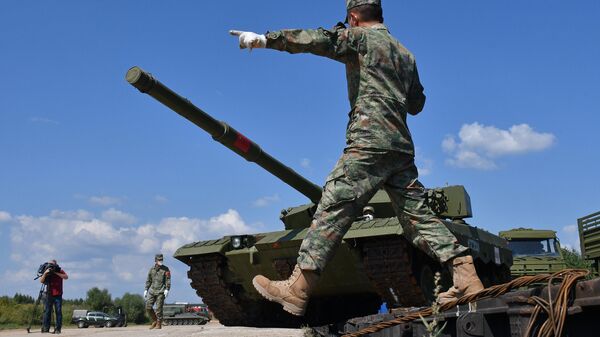 Прибытие китайской военной техники на конкурс Танковый биатлон в подмосковное Алабино - Sputnik Абхазия