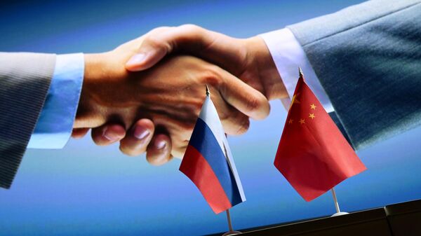 Государственные флаги России и Китая. - Sputnik Абхазия