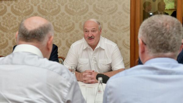 Президент Абхазии Аслан Бжания встретился с Президентом Республики Беларусь Александром Лукашенко. - Sputnik Абхазия