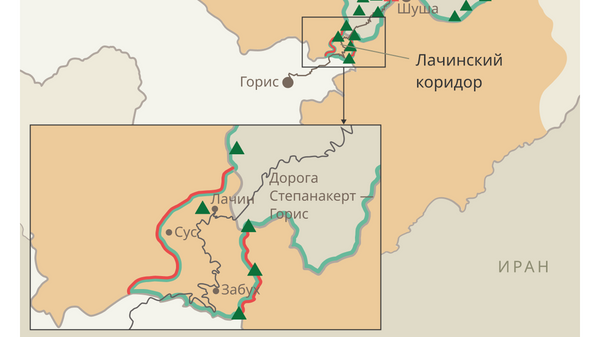 Блокировка Лачинского коридора в Азербайджане  - Sputnik Абхазия