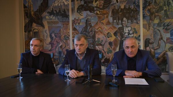 Пресс-коференция Вина и Воды Абхазии  - Sputnik Абхазия