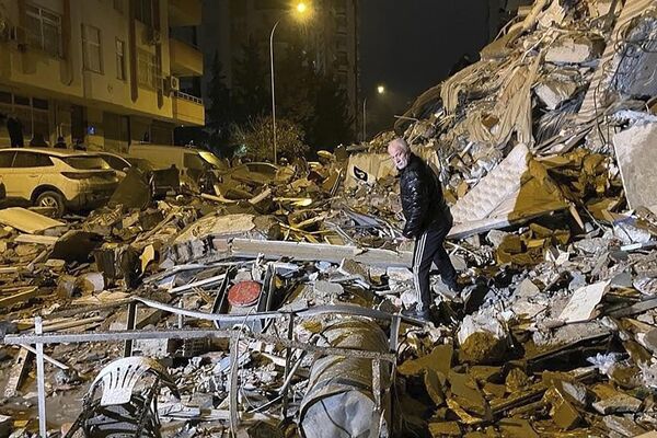 Результат землетрясения в турецком городе Диярбакыр. - Sputnik Абхазия