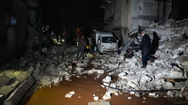 Разрушения после землетрясения в сирийском Джандарисе  - Sputnik Абхазия