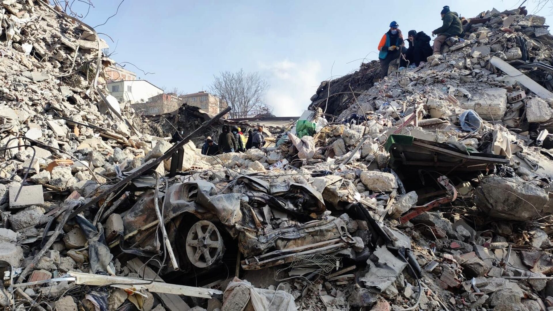 Ликвидация последствий землетрясения продолжается в Турции - Sputnik Абхазия, 1920, 18.02.2023