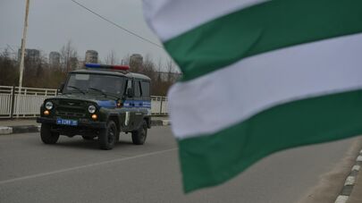 Машины милиции Абхазии