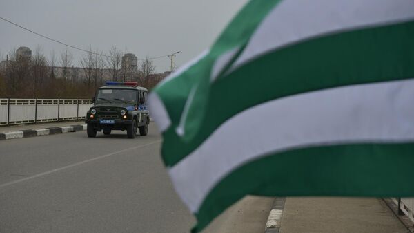 Машины милиции Абхазии - Sputnik Абхазия