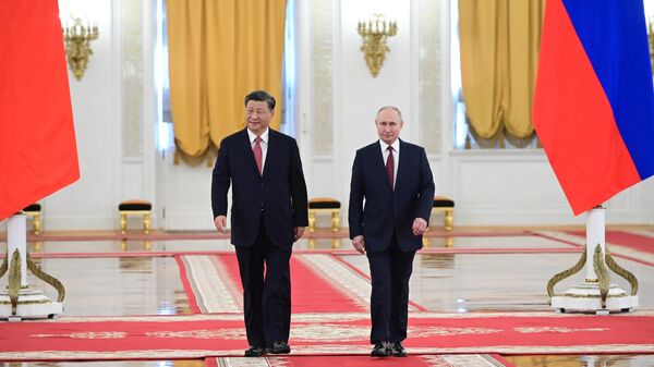 Встреча президента РФ В. Путина и председателя КНР Си Цзиньпина - Sputnik Аҧсны