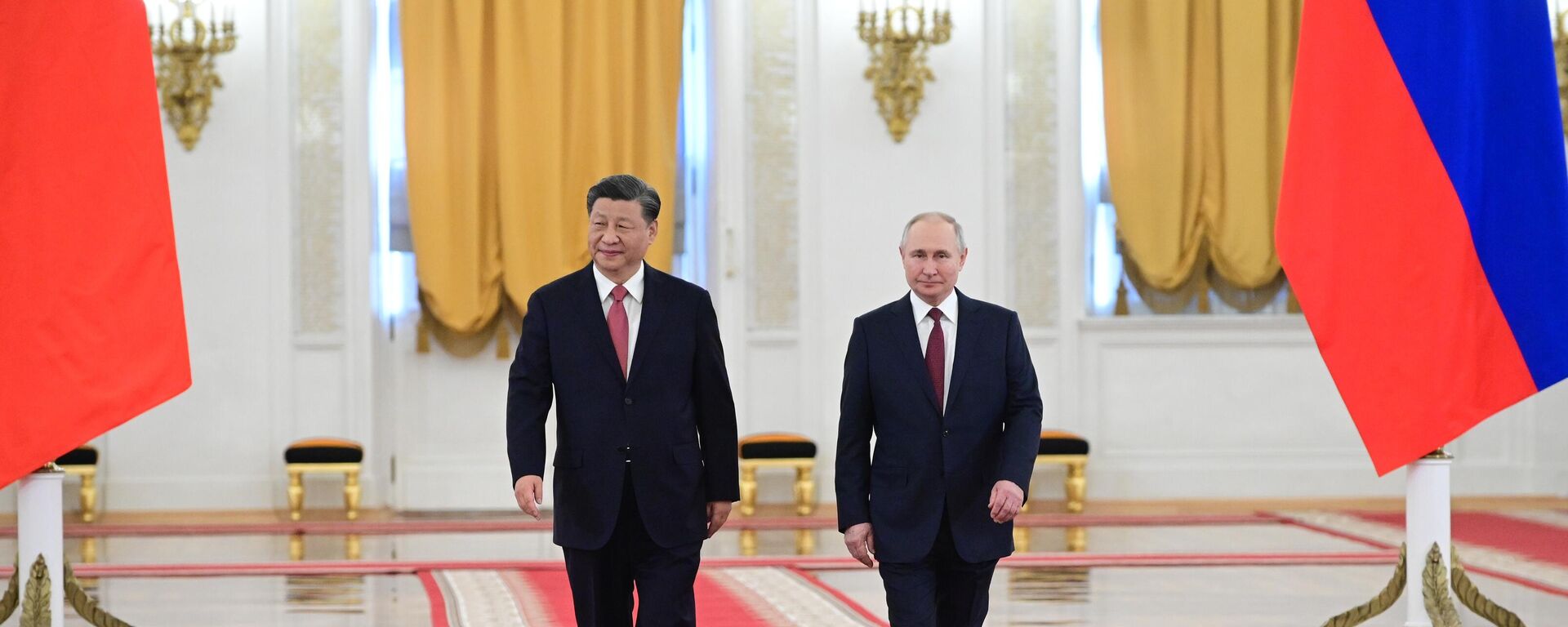 Встреча президента РФ В. Путина и председателя КНР Си Цзиньпина - Sputnik Абхазия, 1920, 21.03.2023