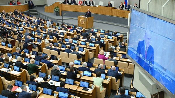 Председатель правительства РФ М. Мишустин выступил с отчетом в Госдуме - Sputnik Абхазия