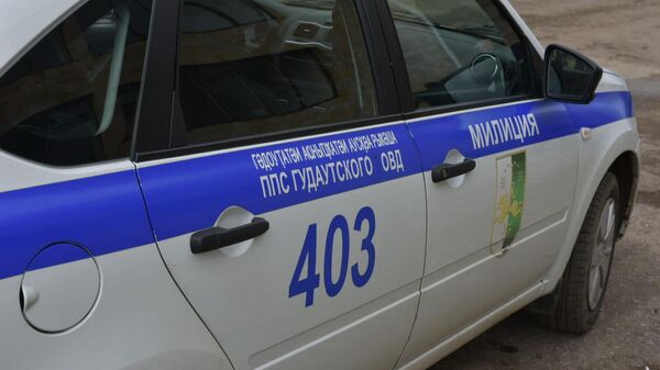 Машина милиции Гудаутского района  - Sputnik Абхазия